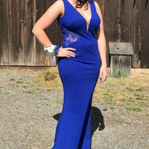 Scarlett blue prom dress